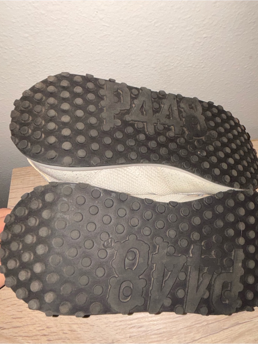 P448 CANCUN LOW TOP SNEAKERS WOMEN'S SIZE 38 BEIGE WHITE  LACES - Picture 6 of 11